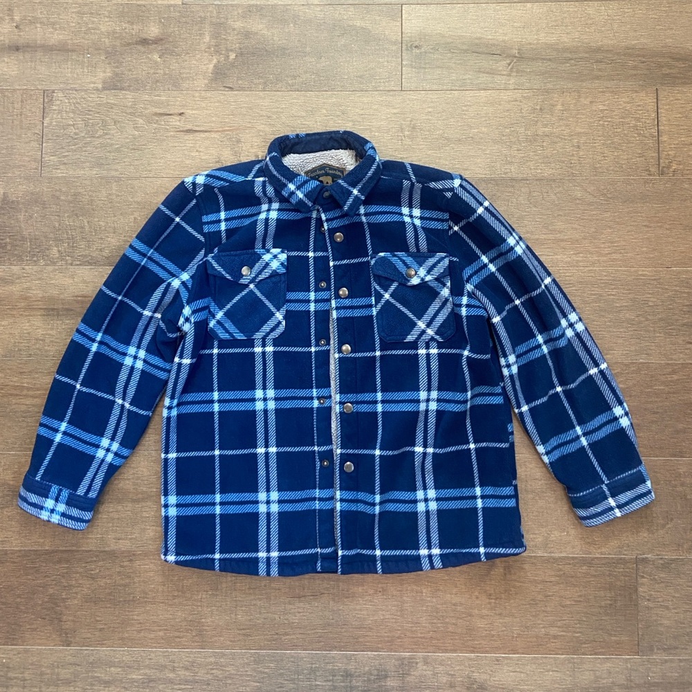 Blue Teddy Jacket Plush Comfort